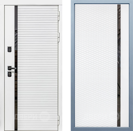 Входная металлическая Дверь Дива МХ-45 Белая STR МХ-47 Белый матовый в Рузе