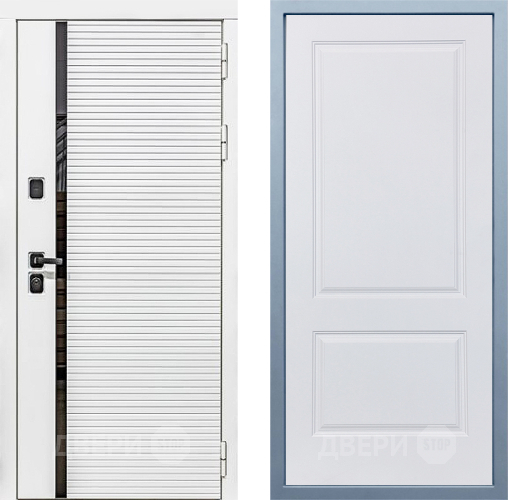 Входная металлическая Дверь Дива МХ-45 Белая STR Д-7 Белый в Рузе