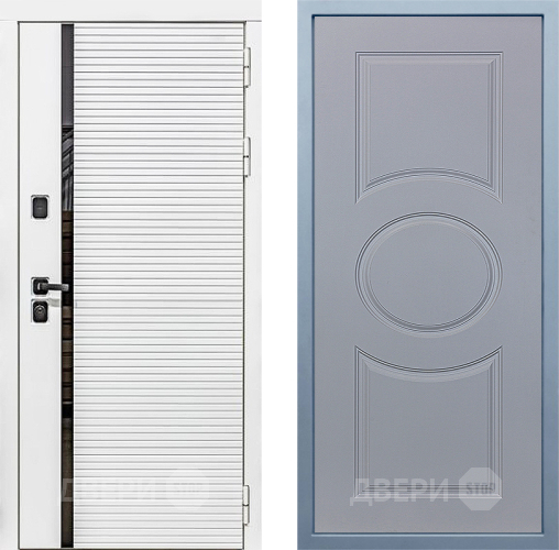 Входная металлическая Дверь Дива МХ-45 Белая STR Д-8 Силк Маус в Рузе