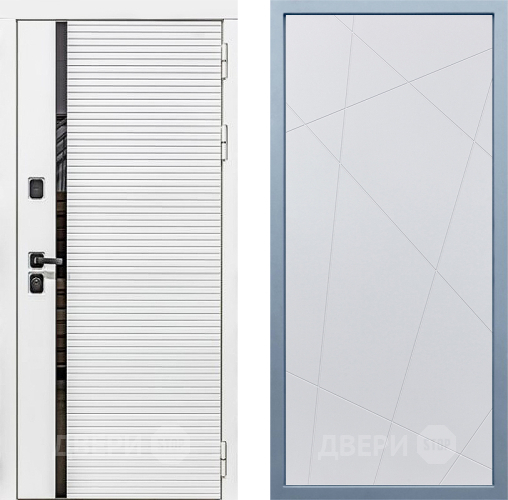 Входная металлическая Дверь Дива МХ-45 Белая STR Д-11 Белый в Рузе