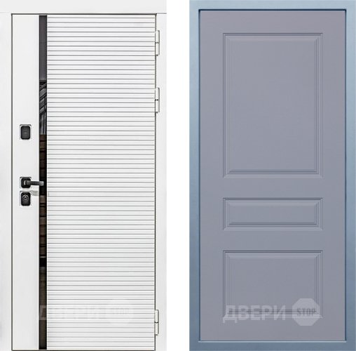 Входная металлическая Дверь Дива МХ-45 Белая STR Д-13 Силк Маус в Рузе