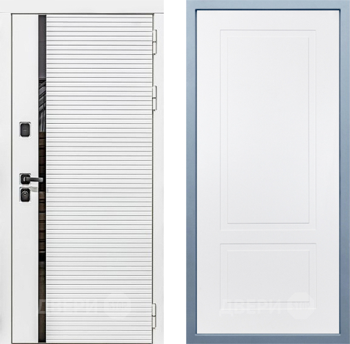 Входная металлическая Дверь Дива МХ-45 Белая STR Н-7 Белый в Рузе