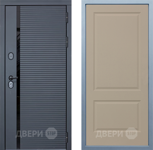 Входная металлическая Дверь Дива МХ-45 STR Д-7 Шампань в Рузе