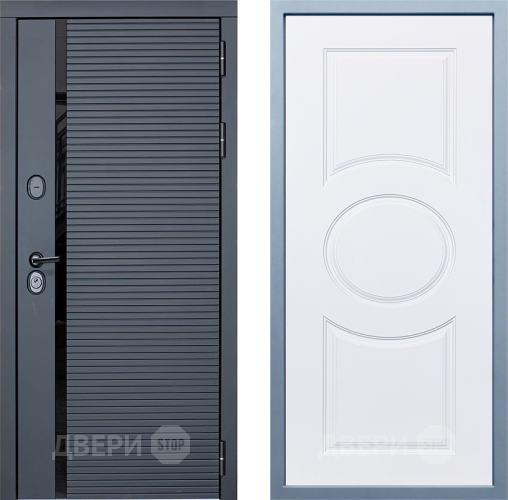 Входная металлическая Дверь Дива МХ-45 STR Д-8 Белый в Рузе