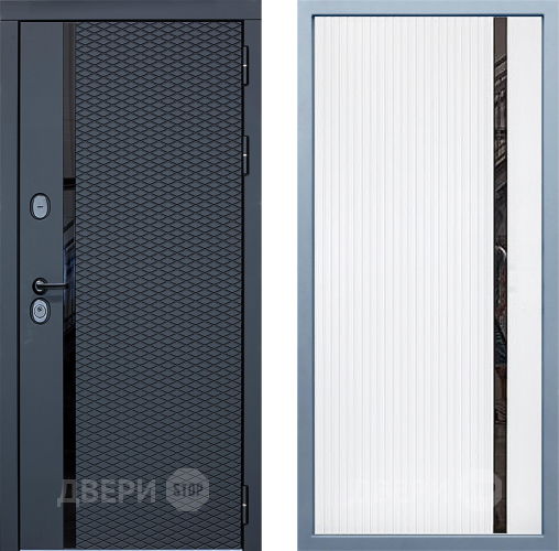 Входная металлическая Дверь Дива МХ-47 STR МХ-46 Белый матовый в Рузе