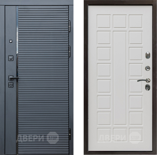 Входная металлическая Дверь Престиж Черная Линия Престиж Бежевый мат в Рузе