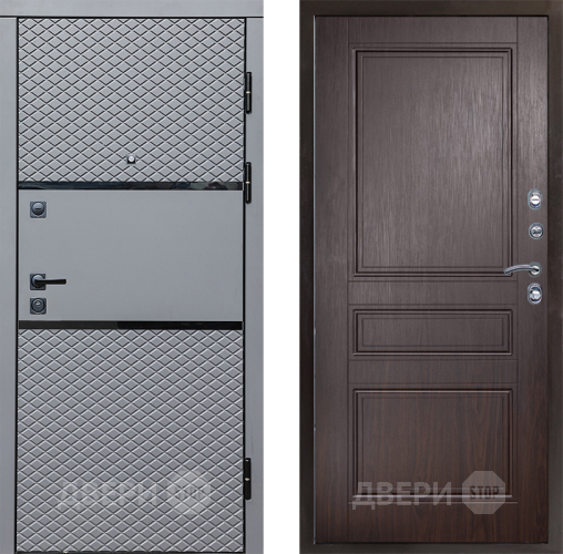 Входная металлическая Дверь Престиж Ромб Классика Венге в Рузе