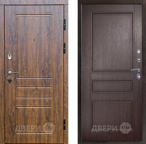 Входная металлическая Дверь Престиж Классика Дуб Классика Венге в Рузе