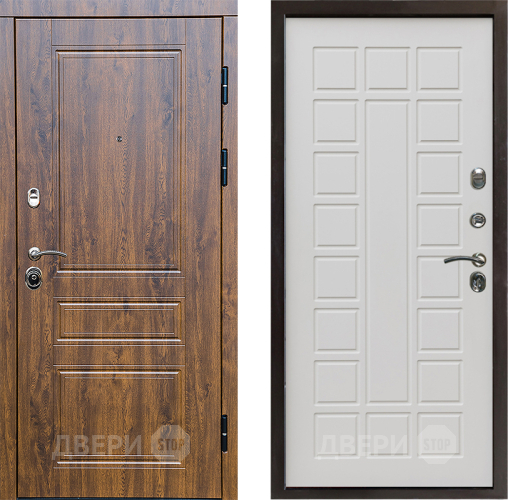 Входная металлическая Дверь Престиж Классика Дуб Престиж Бежевый мат в Рузе