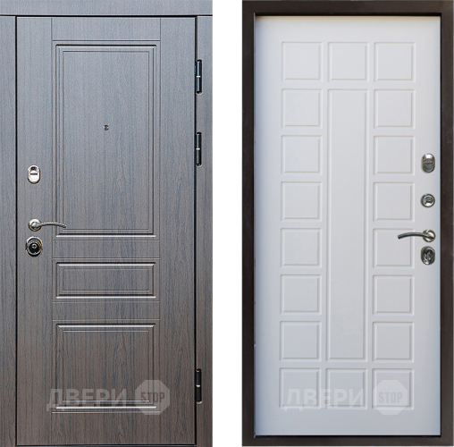 Входная металлическая Дверь Престиж Классика Венге Престиж Белое дерево в Рузе