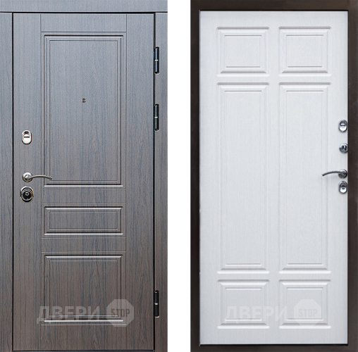 Входная металлическая Дверь Престиж Классика Венге Премиум Лиственница белая в Рузе