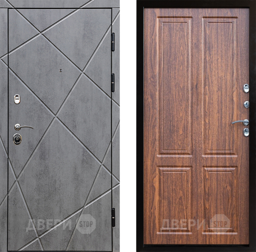 Входная металлическая Дверь Престиж Лучи Премиум Орех светлый в Рузе