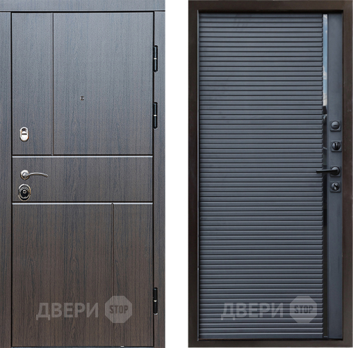 Входная металлическая Дверь Престиж Горизонт Венге Porte Черный кварц в Рузе