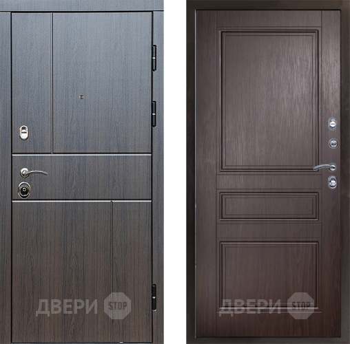 Входная металлическая Дверь Престиж Горизонт Венге Классика Венге в Рузе