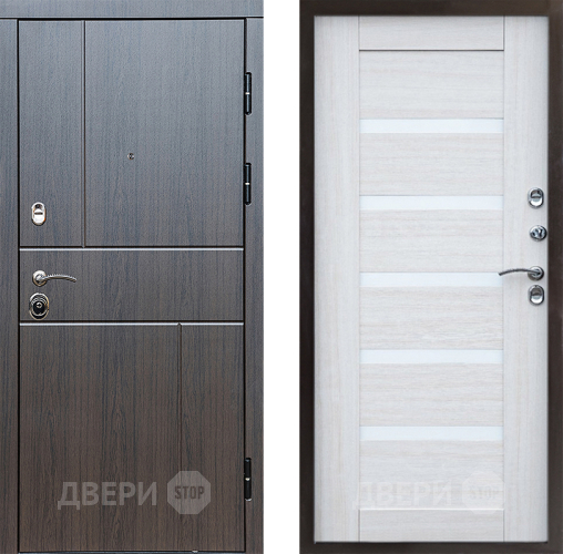 Входная металлическая Дверь Престиж Горизонт Венге Царга Лиственница белая в Рузе