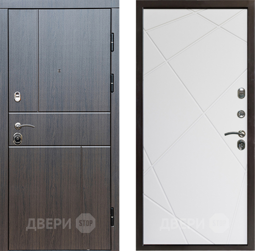 Входная металлическая Дверь Престиж Горизонт Венге Лучи Бетон белый в Рузе