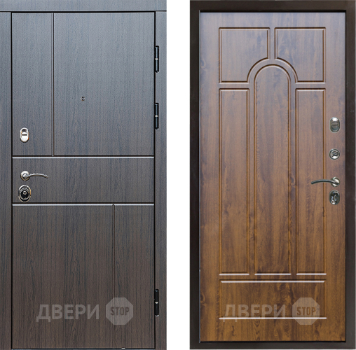 Входная металлическая Дверь Престиж Горизонт Венге Арка Дуб в Рузе