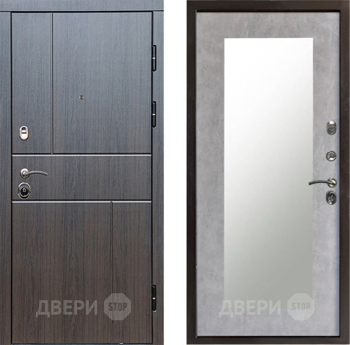 Дверь Престиж Горизонт Венге Зеркло Пастораль Бетон светлый в Рузе