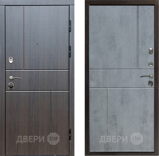 Входная металлическая Дверь Престиж Горизонт Венге Горизонт Бетон темный в Рузе
