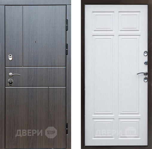 Входная металлическая Дверь Престиж Горизонт Венге Премиум Лиственница белая в Рузе