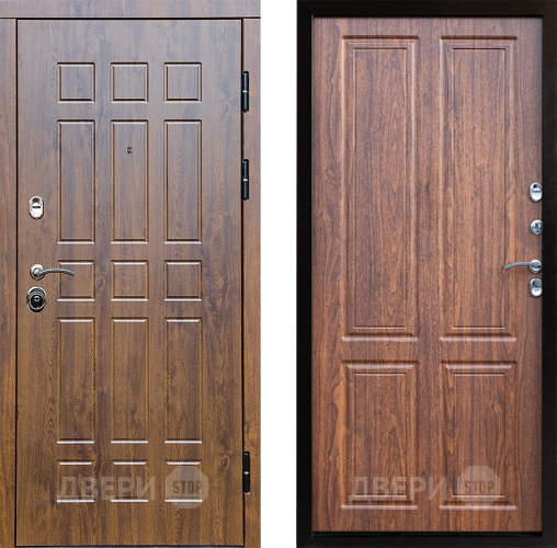 Входная металлическая Дверь Престиж Стандарт Премиум Орех светлый в Рузе