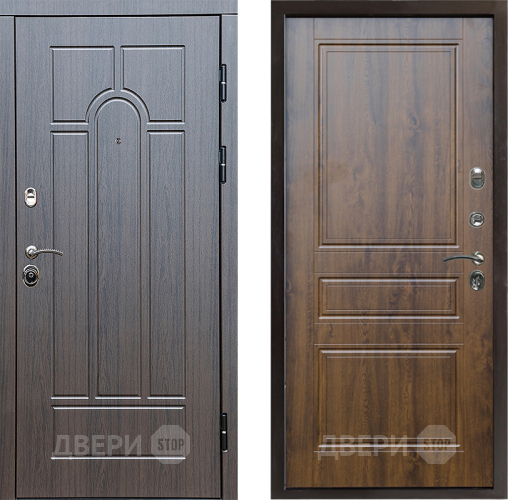 Входная металлическая Дверь Престиж Арка Классика Дуб в Рузе