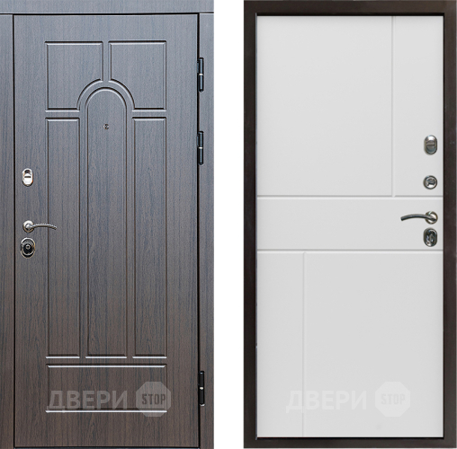 Дверь Престиж Арка Горизонт Бетон белый в Рузе