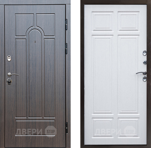 Входная металлическая Дверь Престиж Арка Премиум Лиственница белая в Рузе