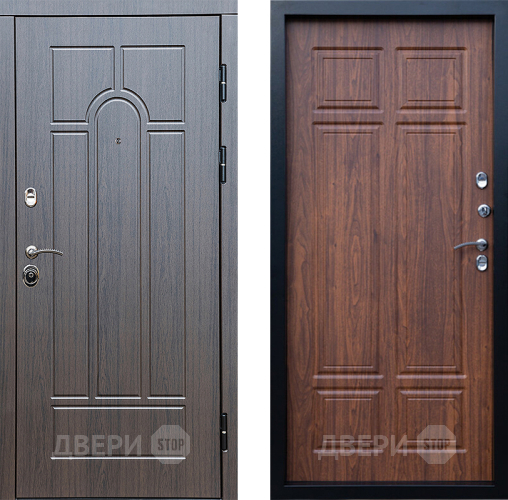 Входная металлическая Дверь Престиж Арка Премиум Орех темный в Рузе