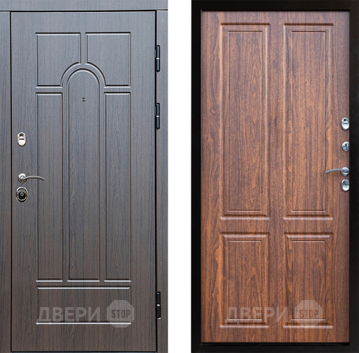 Входная металлическая Дверь Престиж Арка Премиум Орех светлый в Рузе