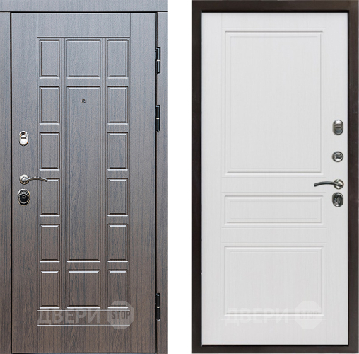 Входная металлическая Дверь Престиж Престиж Классика Белое дерево в Рузе