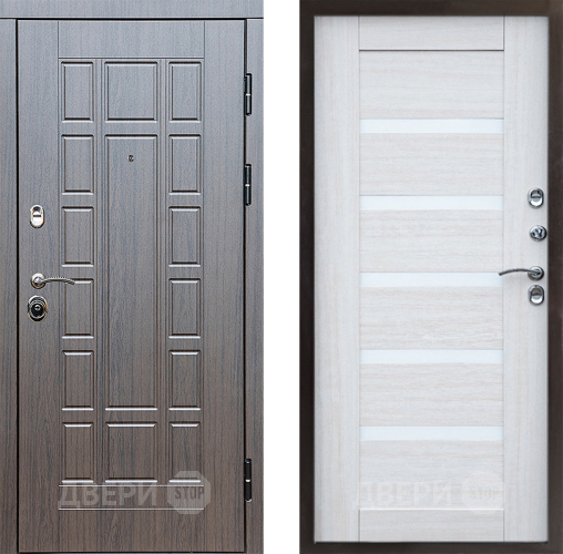 Входная металлическая Дверь Престиж Престиж Царга Лиственница белая в Рузе