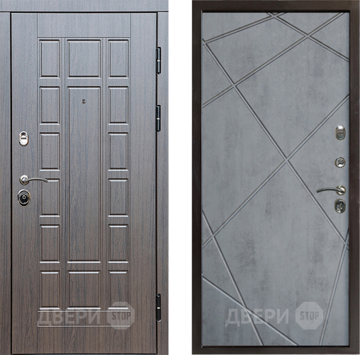 Входная металлическая Дверь Престиж Престиж Лучи Бетон темный в Рузе