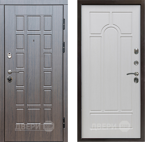 Входная металлическая Дверь Престиж Престиж Арка Лиственница белая в Рузе