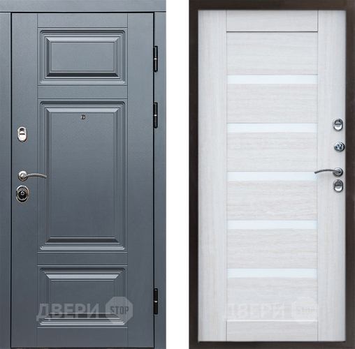 Входная металлическая Дверь Престиж Премиум Царга Лиственница белая в Рузе