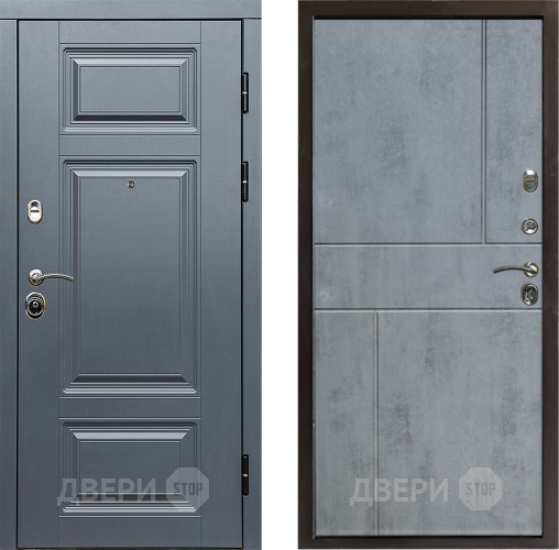 Дверь Престиж Премиум Горизонт Бетон темный в Рузе