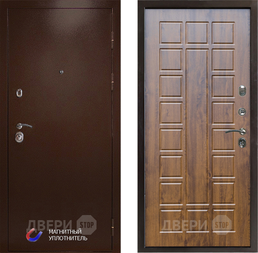 Входная металлическая Дверь Престиж Медь Престиж Дуб в Рузе