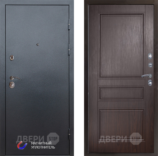 Входная металлическая Дверь Престиж Графит Классика Венге в Рузе