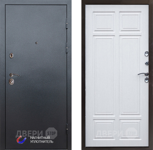 Входная металлическая Дверь Престиж Графит Премиум Лиственница белая в Рузе