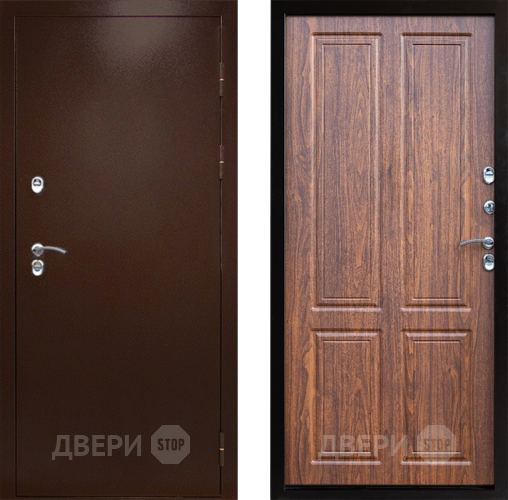 Дверь Престиж TERMO с терморазрывом Снегирь Медь Премиум Орех светлый в Рузе