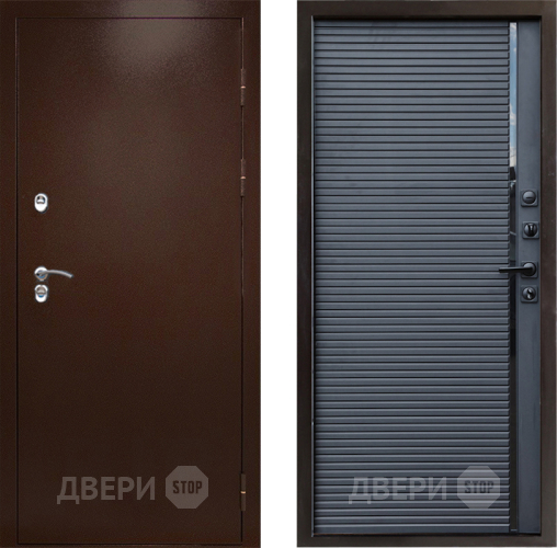Дверь Престиж TERMO с терморазрывом Снегирь Медь Porte Черный кварц в Рузе