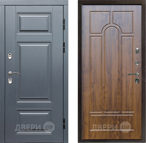 Дверь Престиж TERMO с терморазрывом Премиум Грэй Арка Дуб в Рузе