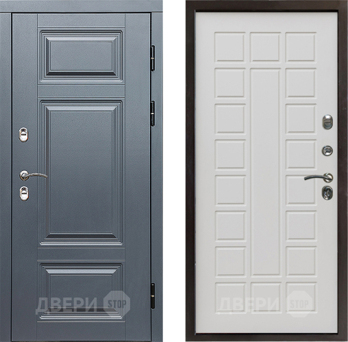 Входная металлическая Дверь Престиж TERMO с терморазрывом Премиум Грэй Престиж Бежевый мат в Рузе