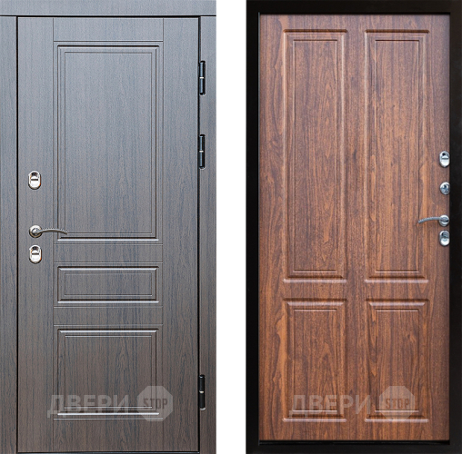 Входная металлическая Дверь Престиж TERMO с терморазрывом Классика Премиум Орех светлый в Рузе