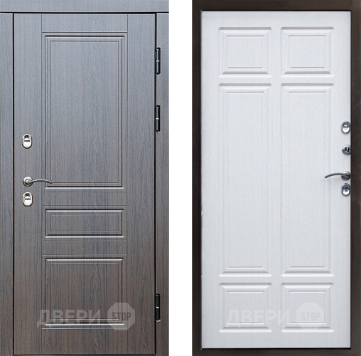 Входная металлическая Дверь Престиж TERMO с терморазрывом Классика Премиум Лиственница белая в Рузе