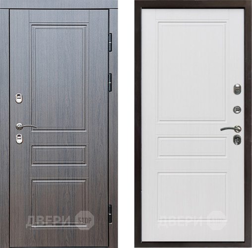 Входная металлическая Дверь Престиж TERMO с терморазрывом Классика Классика Белое дерево в Рузе