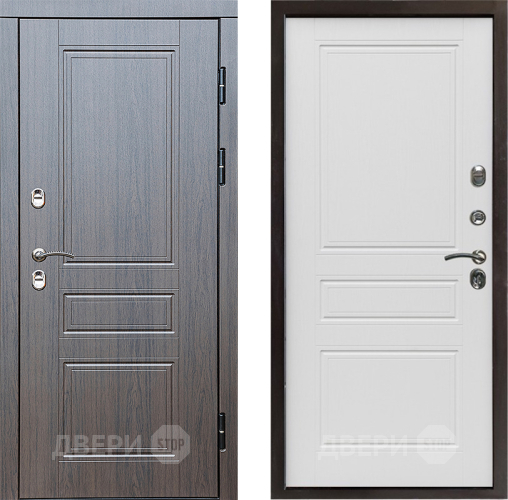 Входная металлическая Дверь Престиж TERMO с терморазрывом Классика Классика Лиственница белая в Рузе