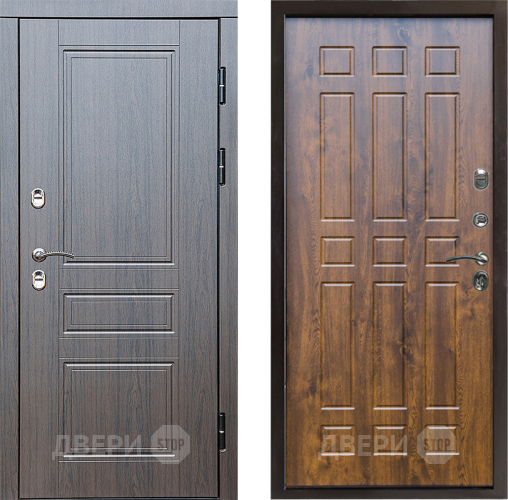 Входная металлическая Дверь Престиж TERMO с терморазрывом Классика Спарта Дуб в Рузе