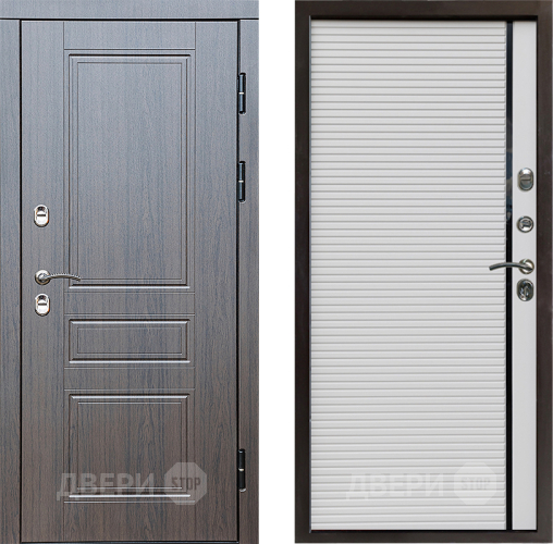 Входная металлическая Дверь Престиж TERMO с терморазрывом Классика Porte Белый в Рузе