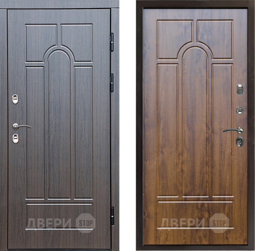 Входная металлическая Дверь Престиж TERMO с терморазрывом Арка Арка Дуб в Рузе